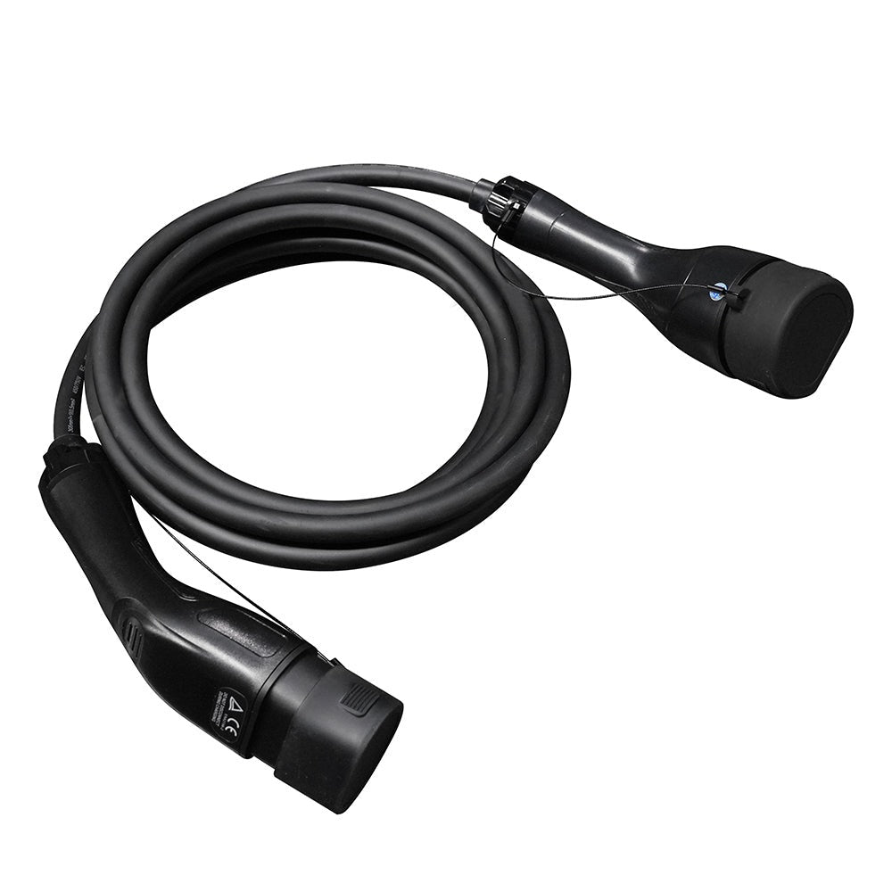 Chargr Type 2 charging cable coiled with both plugs