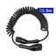Chargr coiled charging cable, 5 metres stretched out