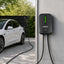 Chargr WP18 wallbox charging a white Tesla in the driveway