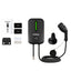 Chargr WP18 box contents: wallbox, Type 2 cable, holder, RFID cards and manual