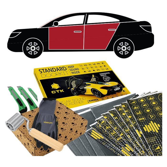 CTK Sound Deadening Package Saloon Doors (Tesla Model 3, Ford Mustang Mach-E, BMW i5)