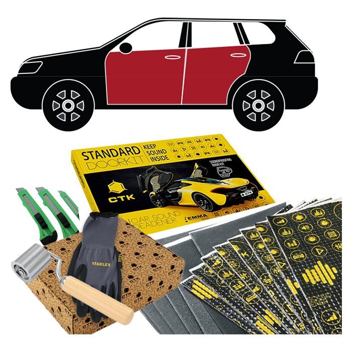 CTK Sound Deadening Package SUV Doors (Volkswagen ID.4, Tesla Model Y, Volvo XC40 and Skoda Enyaq)