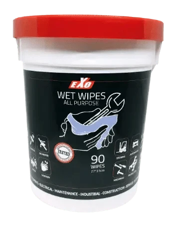 EXO Wet Wipes All Purpose - Tub of 90 Wipes