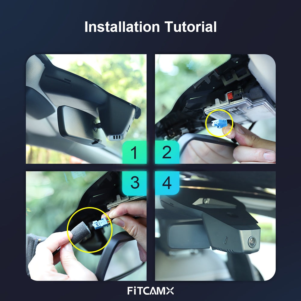 Installing the Fitcamx dash cam in the Citroën ë-C5 Aircross in 4 steps