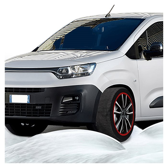 Maranello Super X Ultra Heavy-Duty Snow Socks Size XL (Tesla Y, Skoda Enyaq, VW ID.3/ID.4/ID.5, Audi Q4 Etron, Polestar 2, Volvo EX30, Cupra Born and more)