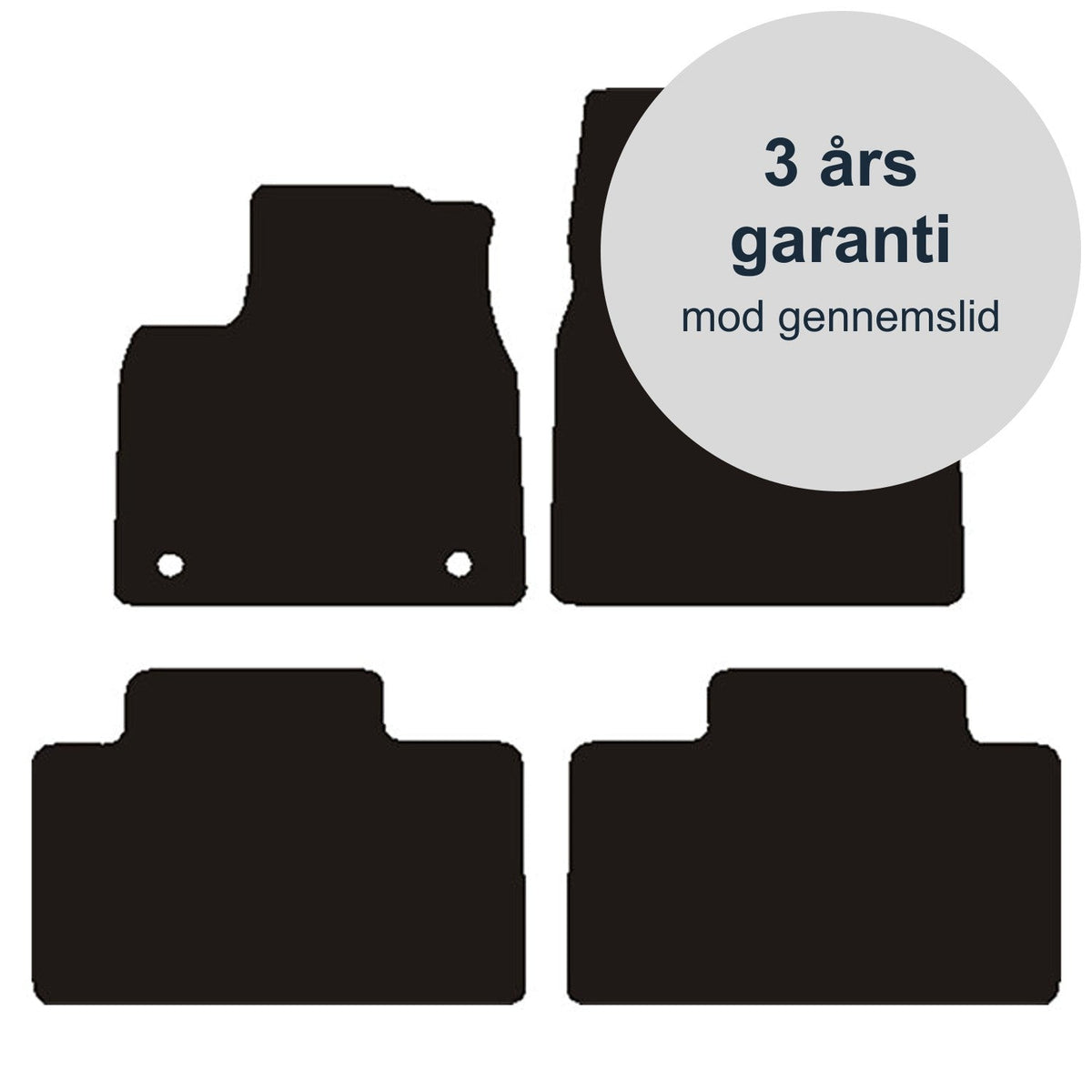Car Mats for Renault Scenic V E-Tech Electric 2024- in Black Needle Felt