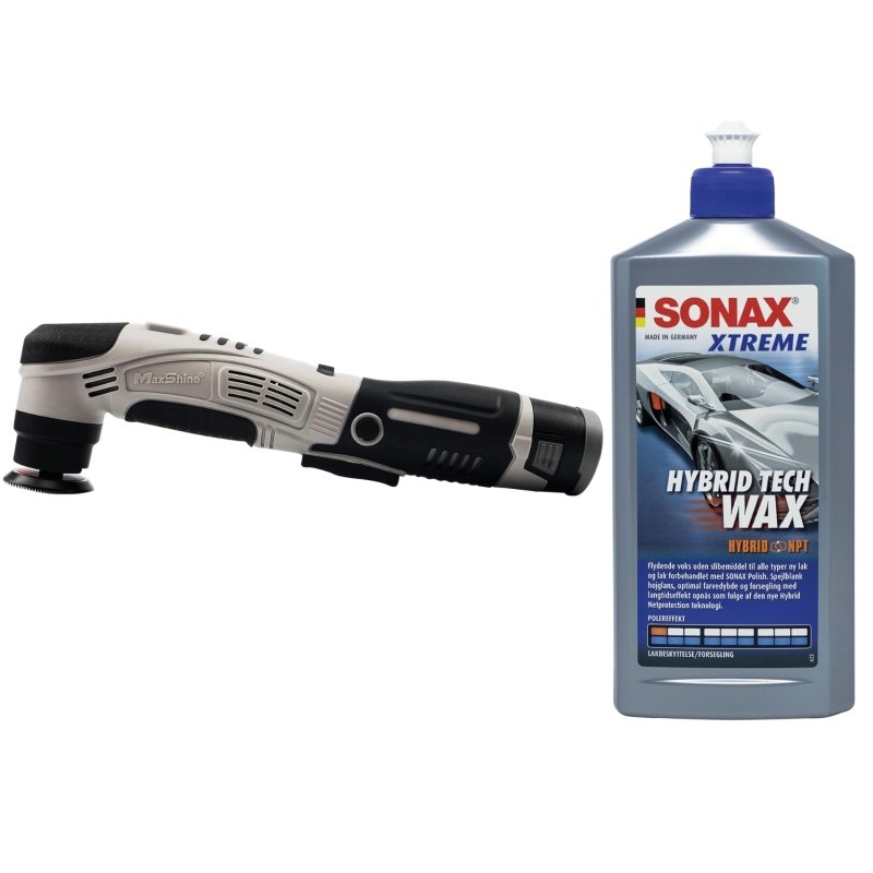 Bundle-Angebot: Maxshine Mini Polisher Kit + SONAX Xtreme Hybrid Tech Wax NPT
