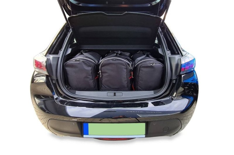 PEUGEOT e-208 HATCHBACK EV 2019+ KOFFERRAUMTASCHEN-SET 3-TEILIG