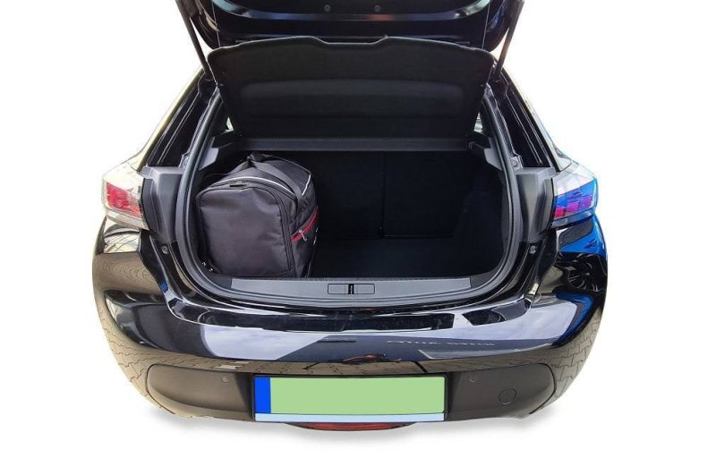 PEUGEOT e-208 HATCHBACK EV 2019+ KOFFERRAUMTASCHEN-SET 3-TEILIG