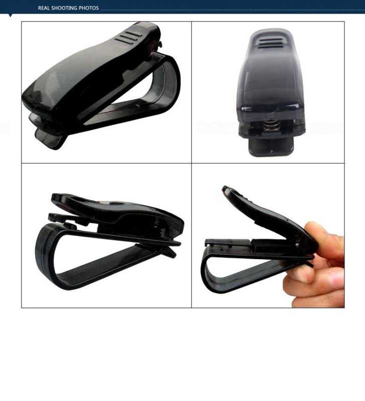 Sunglasses Holder for the Sun Visor (Fits All Cars)