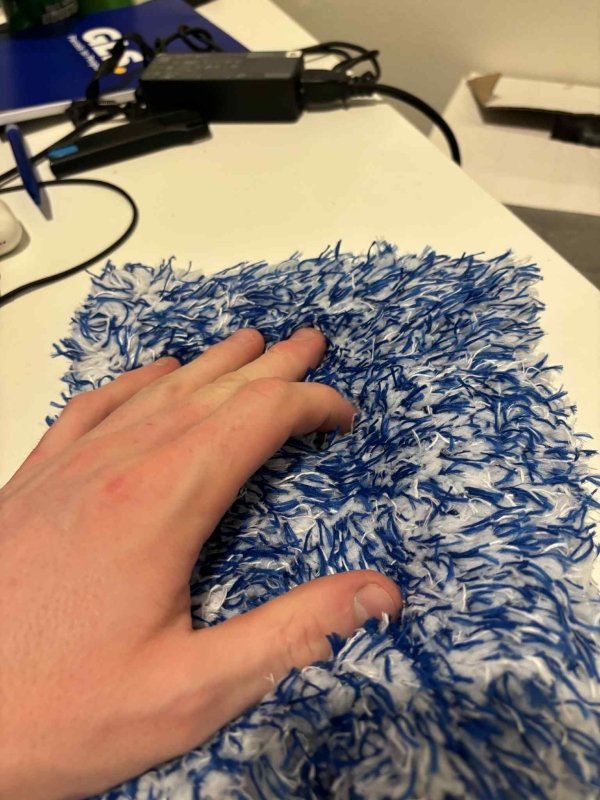 Soft Microfibre Wash Mitt - Blue